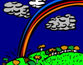 Coloring page Rainbow painted bychristin