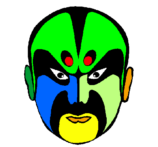Coloring page Asian wrestler painted byJOSH