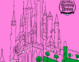 Coloring page Sleeping beauty castle painted byarturo