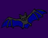 Coloring page Flying bat painted byIratxe