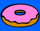 Coloring page Doughnut painted byreannan