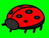 Coloring page Ladybird painted byrodolfo