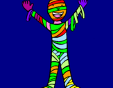 Coloring page Child mummy painted bydaviuss