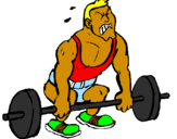 Coloring page Weight-lifting painted byKaden10