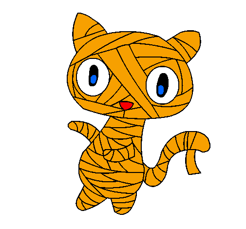Doodle the cat mummy