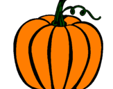 Coloring page Big pumpkin painted byClhoe