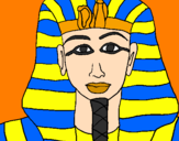 Coloring page Tutankamon painted bycaitlin gordon