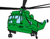 Coloring page Helicopter to the rescue painted bygabriel viana