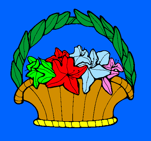 Basket of flowers 4