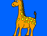 Coloring page Giraffe painted bycaitlin gordon