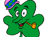 Coloring page Lucky clover painted bynoryliz