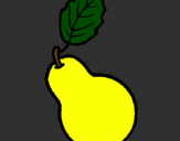 Coloring page pear painted byjacob