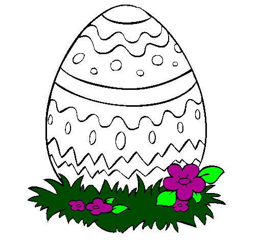 Coloring page Easter egg 2 painted byjociny tiny A.