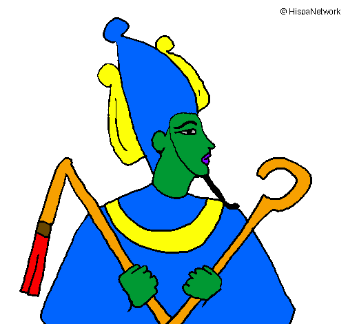 Coloring page Osiris painted byPeter