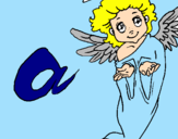 Coloring page Angel painted bygabryel