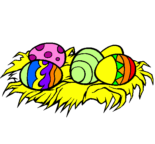 Coloring page Easter eggs II painted bykaren$$