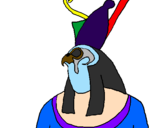 Coloring page Horus painted byPeter