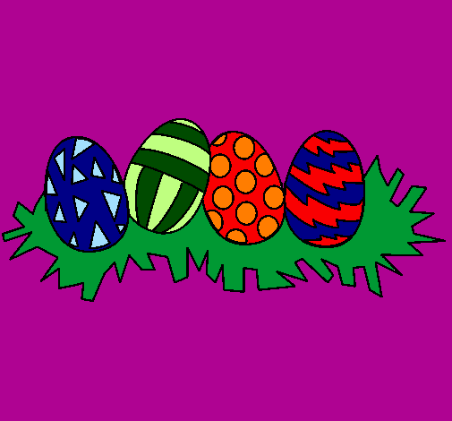 Coloring page Easter eggs III painted bykaren$$
