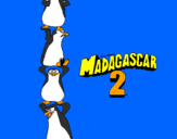 Coloring page Madagascar 2 Penguins painted bypeng