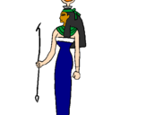 Coloring page Hathor painted byPeter