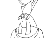 Coloring page Horus painted byPeter