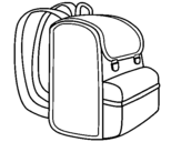 Coloring page Backpack painted bybag
