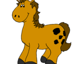 Coloring page Horse with spots painted bymaximo
