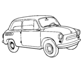 Coloring page Classic car painted byoataz