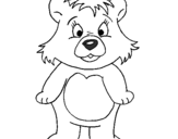 Coloring page Little bear painted byanika