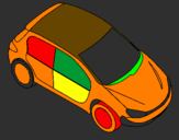 Coloring page Car seen from above painted bym]yhh;msadetugmxstru