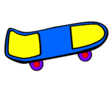 Coloring page Skateboard painted bymiriam