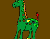 Coloring page Giraffe painted bym]yhh;msadetugmxstru