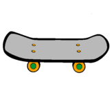 Coloring page Skateboard II painted bykian