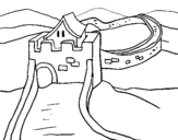 Coloring page The Great Wall of China painted byemel