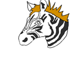 Coloring page Zebra II painted bybon