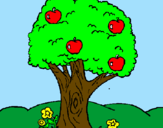 Coloring page Apple tree painted byAriana$