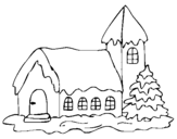 Coloring page House painted byemel