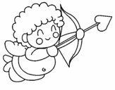 Coloring page Cupid painted byemel