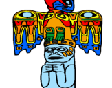 Coloring page Totem painted byShando