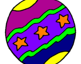 Coloring page Big ball painted byJimmy