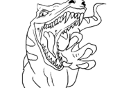 Coloring page Velociraptor II painted bymarcus