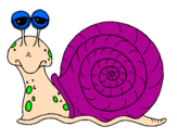 Coloring page Snail painted byholly
