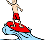 Coloring page Surf painted bynicolas