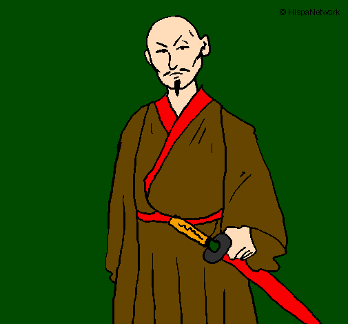 Warrior with katana