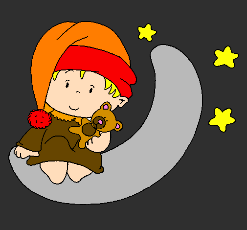 Coloring page Baby painted bymartina