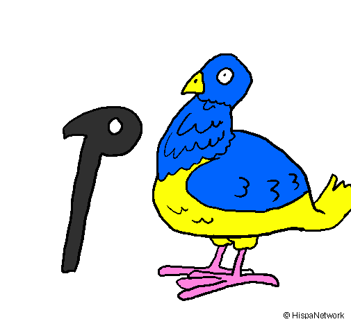 Coloring page Pigeon painted bysajj999999999990000000000