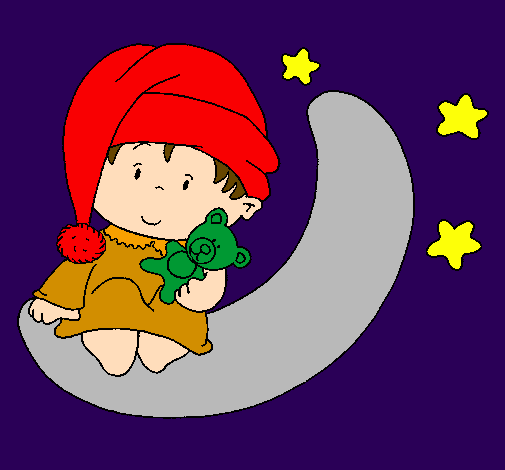 Coloring page Baby painted bymariana