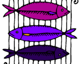 Coloring page Fish painted byFish Food