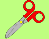 Coloring page Scissors painted bysade