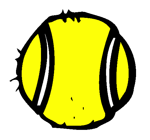 Coloring page Tennis ball painted byBailey